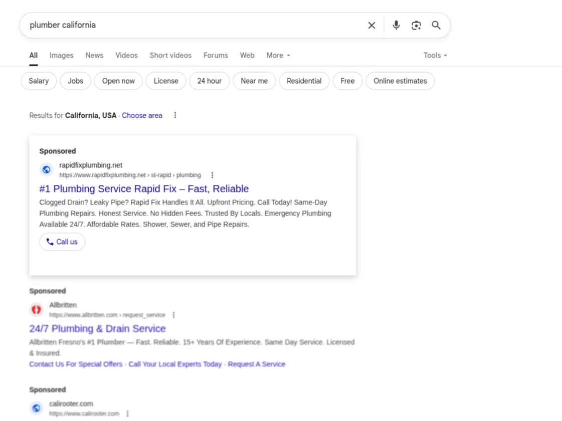 Image of a gallery showing before-and-after of service provider transformations.