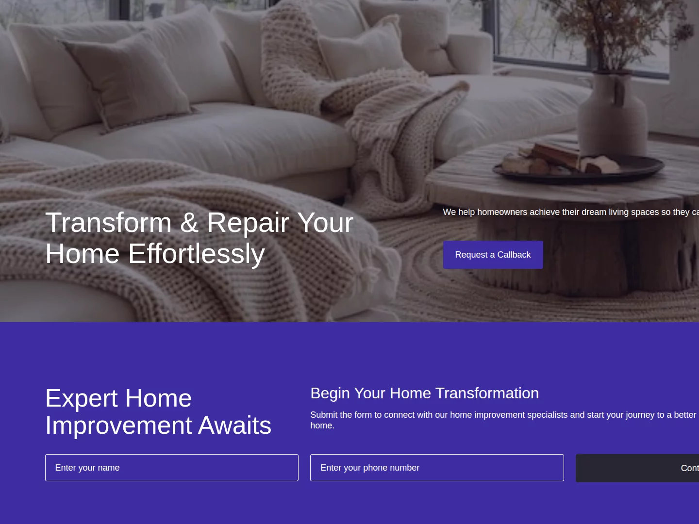 Image of a gallery showing before-and-after of service provider transformations.